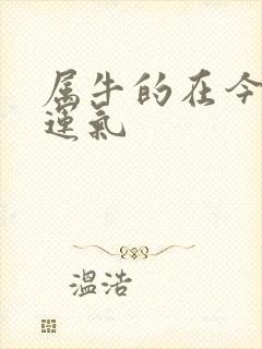 属牛的在今年的运气