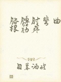 胳膊肘弯曲有一根筋疼