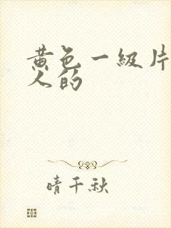 黄色一级片中国人的