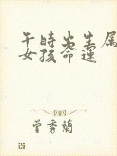 午时出生属狗的女孩命运封面