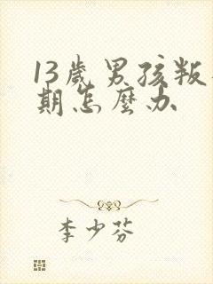 13岁男孩叛逆期怎么办