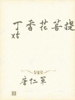 丁香花菩提树txt