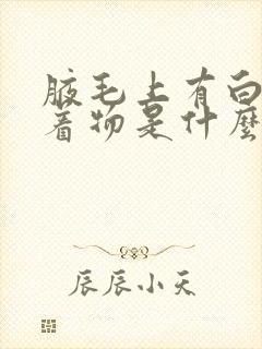 腋毛上有白色附着物是什么封面