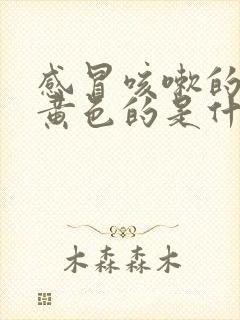 感冒咳嗽的痰是黄色的是什么原因