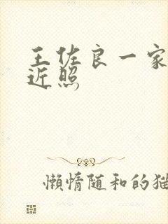 王佐良一家三口近照