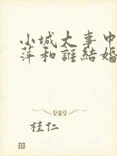 小城大事中李秋萍和谁结婚了