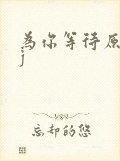 为你等待原唱dj