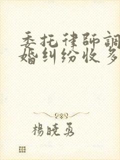 委托律师调解离婚纠纷收多少费