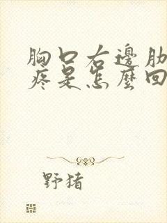 胸口右边肋骨处疼是怎么回事