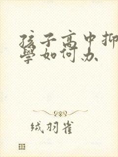 孩子高中抑郁厌学如何办封面