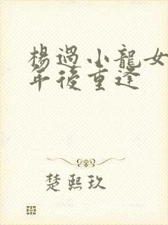 杨过小龙女16年后重逢封面