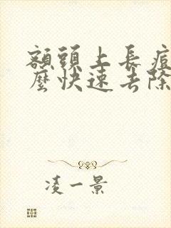 额头上长痘痘怎么快速去除封面