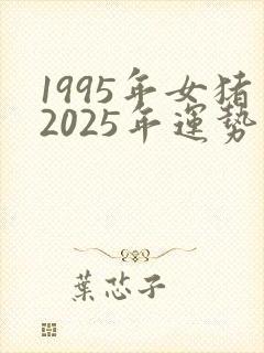 1995年女猪2025年运势