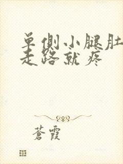 单侧小腿肚子一走路就疼封面