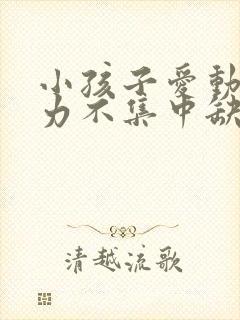 小孩子爱动注意力不集中缺什么