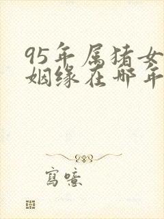 95年属猪女的姻缘在哪年才会成功