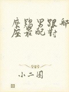 摩羯男跟哪个星座最配对