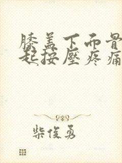 膝盖下面骨头凸起按压疼痛