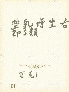 双乳增生右乳结节3类封面