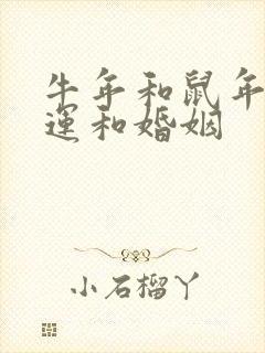 牛年和鼠年的命运和婚姻