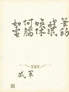 如何唤醒笔记本电脑休眠的黑屏