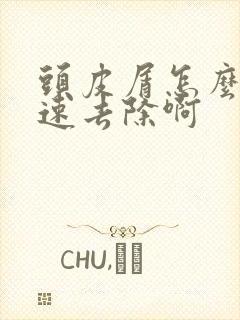 头皮屑怎么能快速去除啊封面