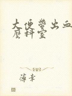 大便带出血看什么科室