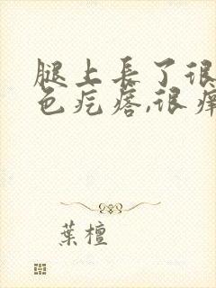 腿上长了很多红色疙瘩,很痒是什么情况