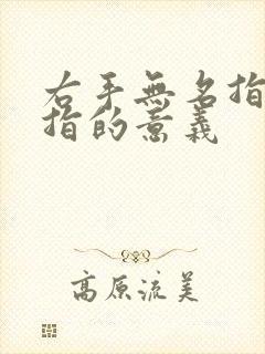 右手无名指戴戒指的意义