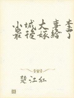 小城大事李秋萍最后嫁给了谁封面