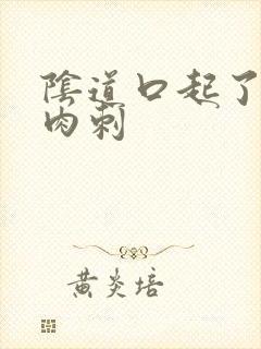 阴道口起了一个肉刺封面