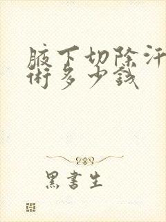 腋下切除汗腺手术多少钱