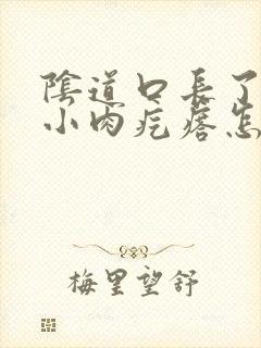 阴道口长了好多小肉疙瘩怎么回事