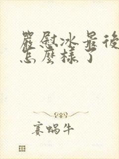 严慰冰最后结局怎么样了封面