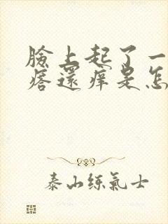 脸上起了一些疙瘩还痒是怎么回事呢