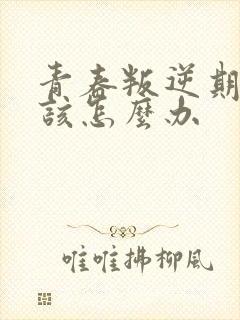 青春叛逆期家长该怎么办