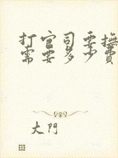 打官司要抚养权需要多少费用