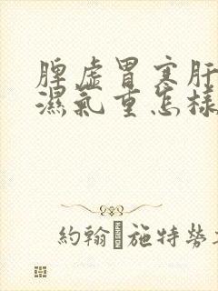 脾虚胃寒肝火旺湿气重怎样调理