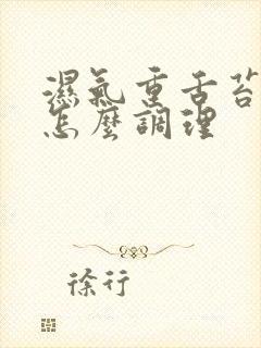 湿气重舌苔白腻怎么调理