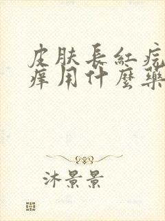 皮肤长红疙瘩很痒用什么药