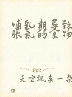 哺乳期导致宝宝胀气的食物有哪些