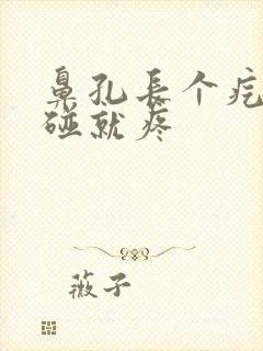 鼻孔长个疙瘩一碰就疼