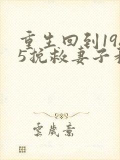 重生回到1985挽救妻子和女儿封面