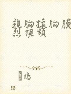 亲胸揉胸膜下激烈视频