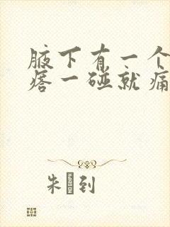 腋下有一个小疙瘩一碰就痛