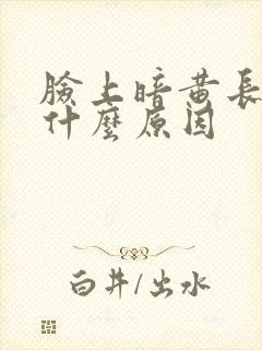 脸上暗黄长痘是什么原因