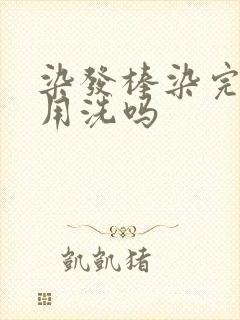 染发棒染完头发用洗吗