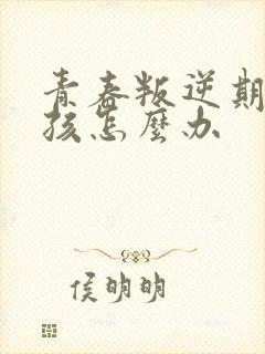 青春叛逆期的男孩怎么办