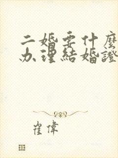 二婚要什么证件办理结婚证