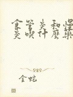 食管炎和慢性胃炎吃什么药